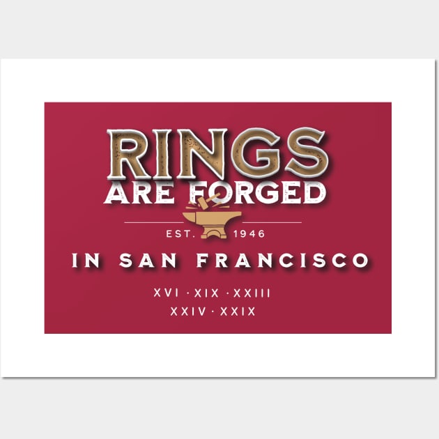 Rings are Forged in San Francisco Wall Art by Brainstorm